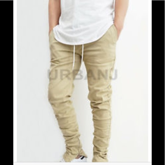 kayden K Other - Kayden K Tapered AnkleZipper Slim Fit Jogger Pants